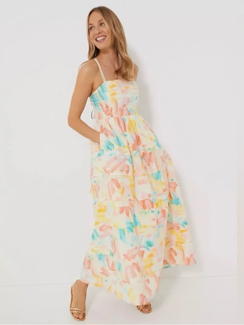 Hyacinth House Multi Watercolor Whitley Maxi Dress – Size XL